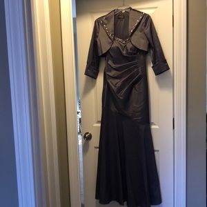 Long evening gown with jacket